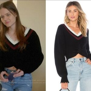T By Alexander Wang Seen On TV Matty Veronica Mars Cropped Sweater Womens Small‎